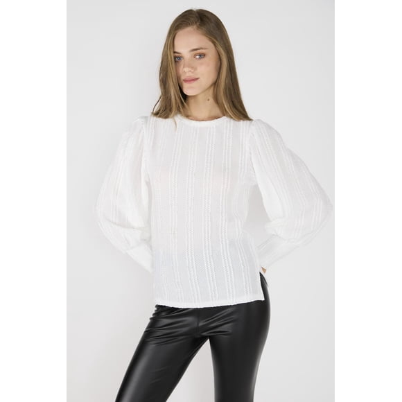 Polera Cristina Crudo crema L