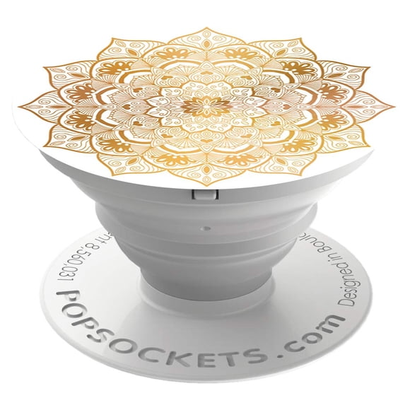 PopSockets Agarre Plegable Fijo Dorado