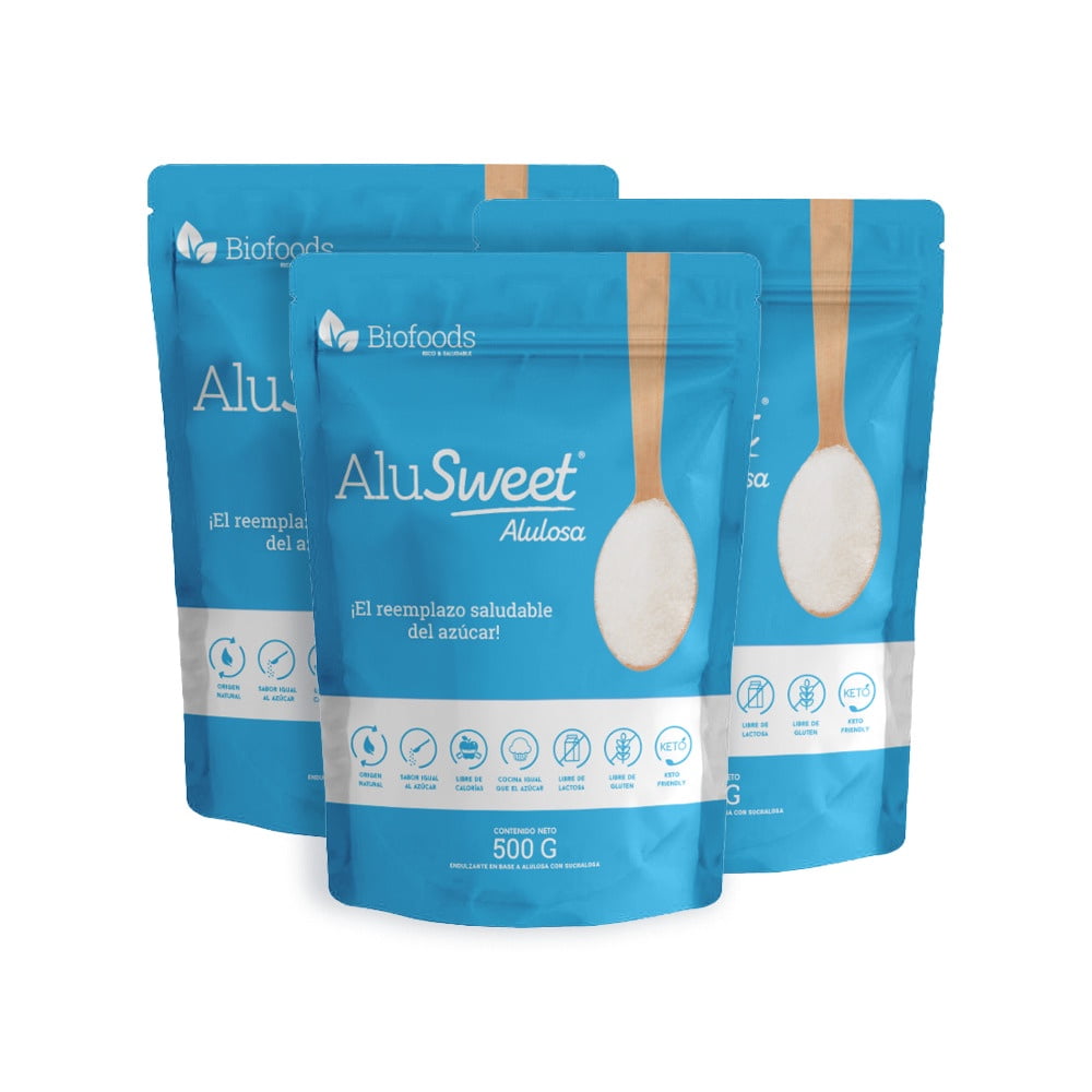 Pack 3 Alusweet Alulosa Polvo 500g