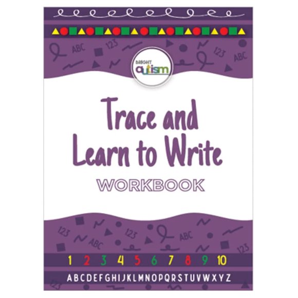 Cuaderno de ejercicios Bright Autism Trace & Learn to Write de 3 a 5 años