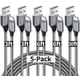 thumbnail image 1 of Cable de carga etguuds USB-A a USB-C, paquete de 5 unidades, para iPhone, color gris, 1 of 8