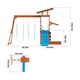 thumbnail image 2 of Juego De Columpio De Madera Paraexterior Con Tobogan, 2 of 3