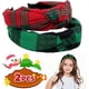 thumbnail image 3 of Diademas de cuadros con nudo ancho, regalos de San Valentín para ella, turbante vintage de moda, diadema navideña retro cruzada para mujeres y niñas, 2 accesorios navideños de estilo Cacampanao., 3 of 5