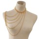 thumbnail image 5 of Cadena Para El Cuerpo Multi Capas Un Hombro Joyas Borlas Collares Dorado A, 5 of 5