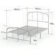 thumbnail image 3 of Base de cama metal HEIDI Zinus 1.5 plazas long 105x200x30cm, 3 of 6