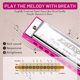 thumbnail image 4 of Harmonica East top Blues Diatonic con tecla C de 10 agujeros con funda, 4 of 7