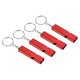 thumbnail image 1 of Uxcell 4Pcs Silbato de Supervivencia Doble Tubo Súper Fuerte para Exteriores Rojo, 1 of 6