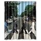 thumbnail image 1 of Cortina de ducha de The Beatles Abbey Road Rolling Stone, juego de cortina de baño con ganchos, tamaño 60 x 72 pulgadas, 1 of 3