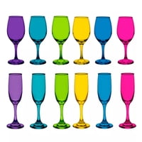 Disparo - Set 6 Copa Vino + 6 Copas Champaña Rioja Full Color