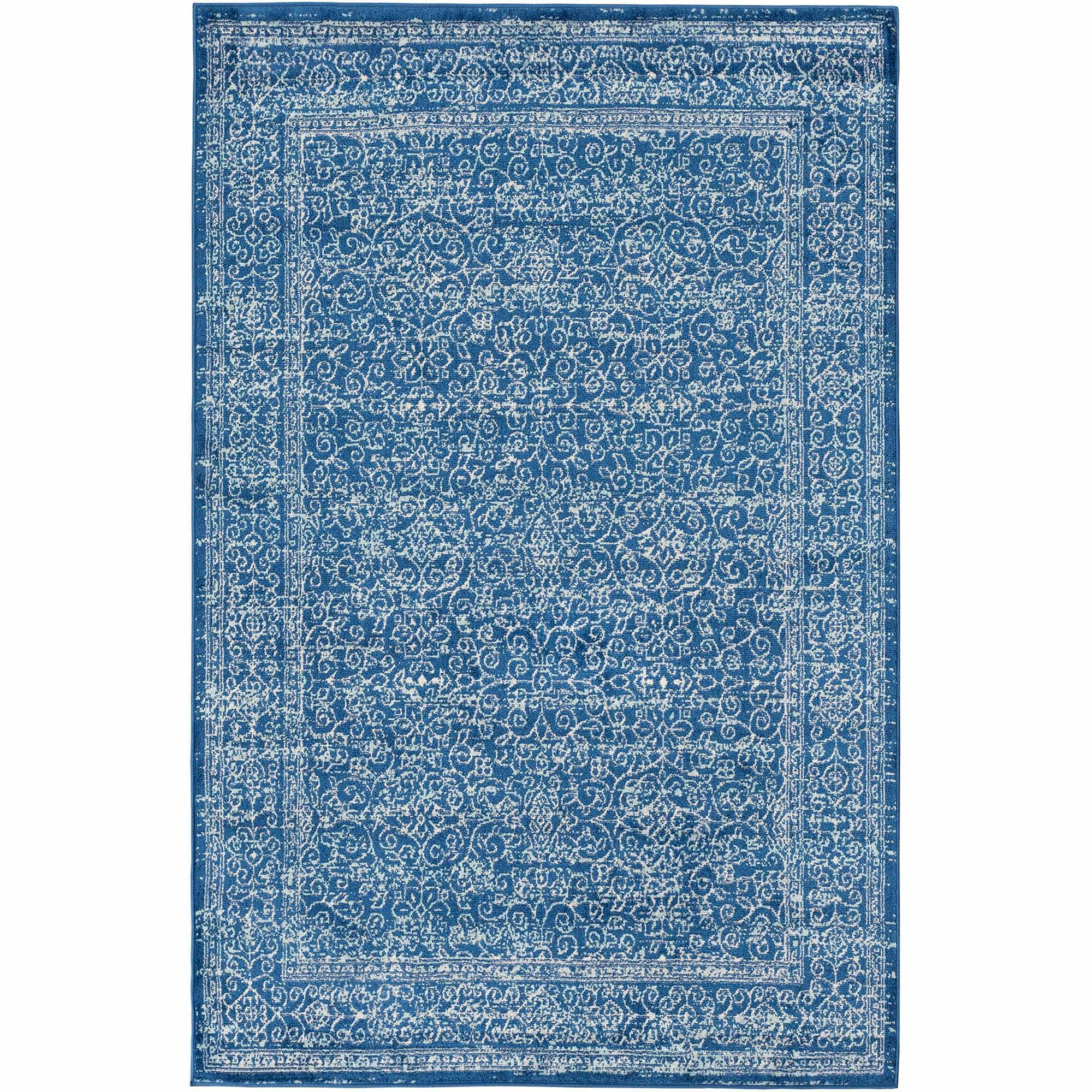 Deco2day - Alfombra Geil Bmf108b-5-nw-5x8 - 160 X 230 Cm - Azul
