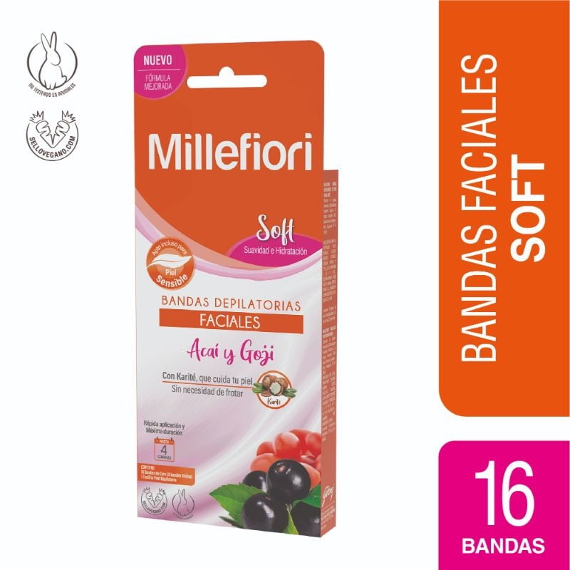 Millefiori - Bandas Depilatorias Facial Soft