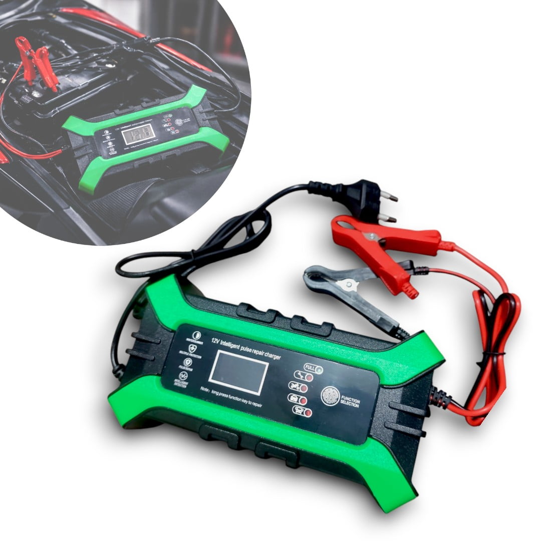 Genérico - Cargador De Bateria 12v Cargador Inteligente Autos Portatil