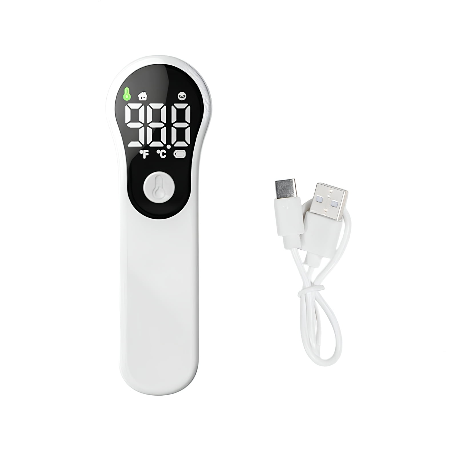 Termómetro Infrarrojo Digital Recargable M6 Blanco Lubabycas