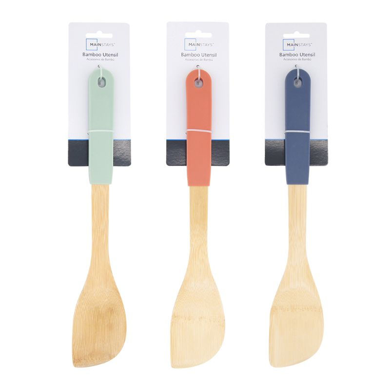 Espátula Bambú - Silicona 32x6 Cm 1 Pieza, Color Surtido 1 Un Mainstays