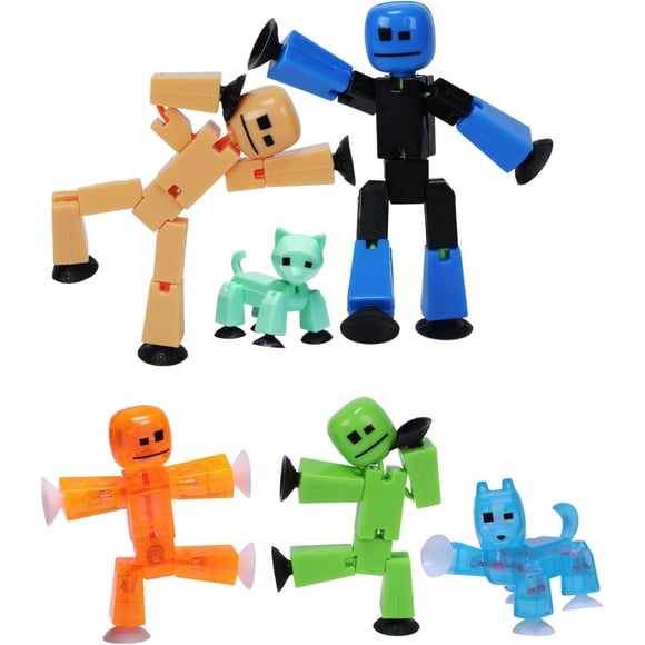 Pack Familiar Stikbot Zing Set 6 Figuras Coleccionables