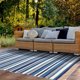 thumbnail image 3 of Alfombra Natural Stripe 160X230 Cm D3 Azul, 3 of 7