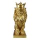 thumbnail image 1 of Estatua De León, Adorno De Animal Salvaje, Escultura De Resina Para El Hogar, Figurita Decorativa Dorada, 1 of 5