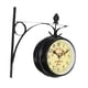 thumbnail image 5 of Reloj De Pared Europeo De Doble Cara Para Patio, Exterior Y Jardín, 5 of 5