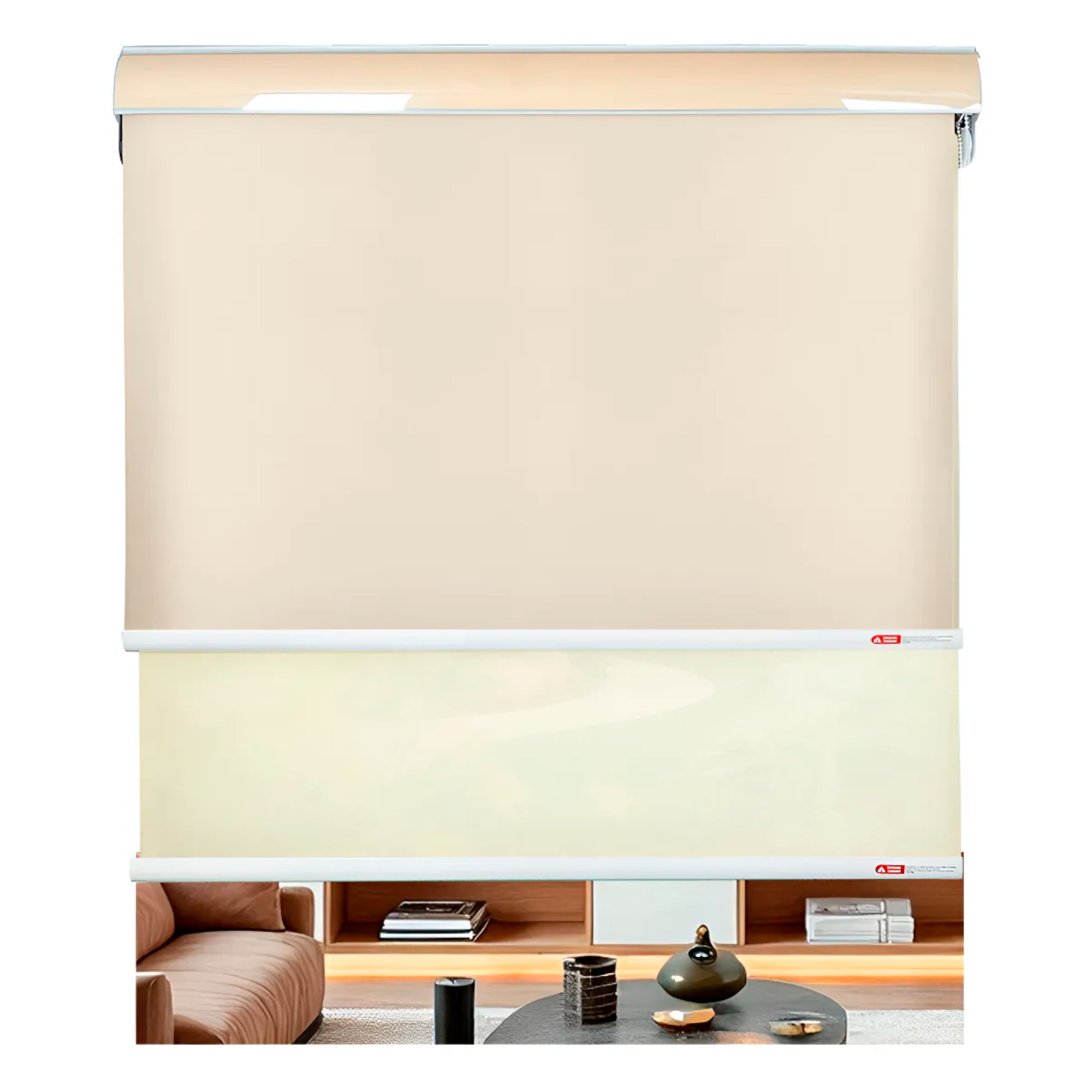 Cortina Roller Blackout Doble Visillo Cenefa Beiti 150x200