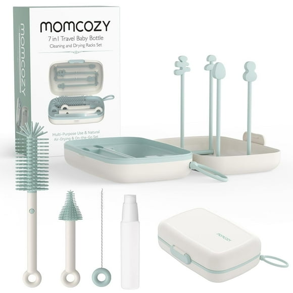 Momcozy Juego de Cepillos Portátiles para Bebés Biberones 6 en 1