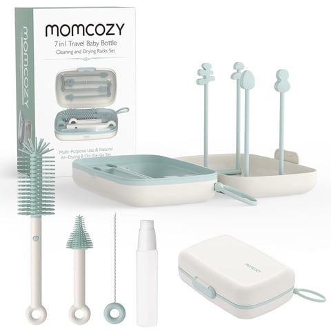 Momcozy Juego De Cepillos Portátiles Para Bebés Biberones 6 En 1