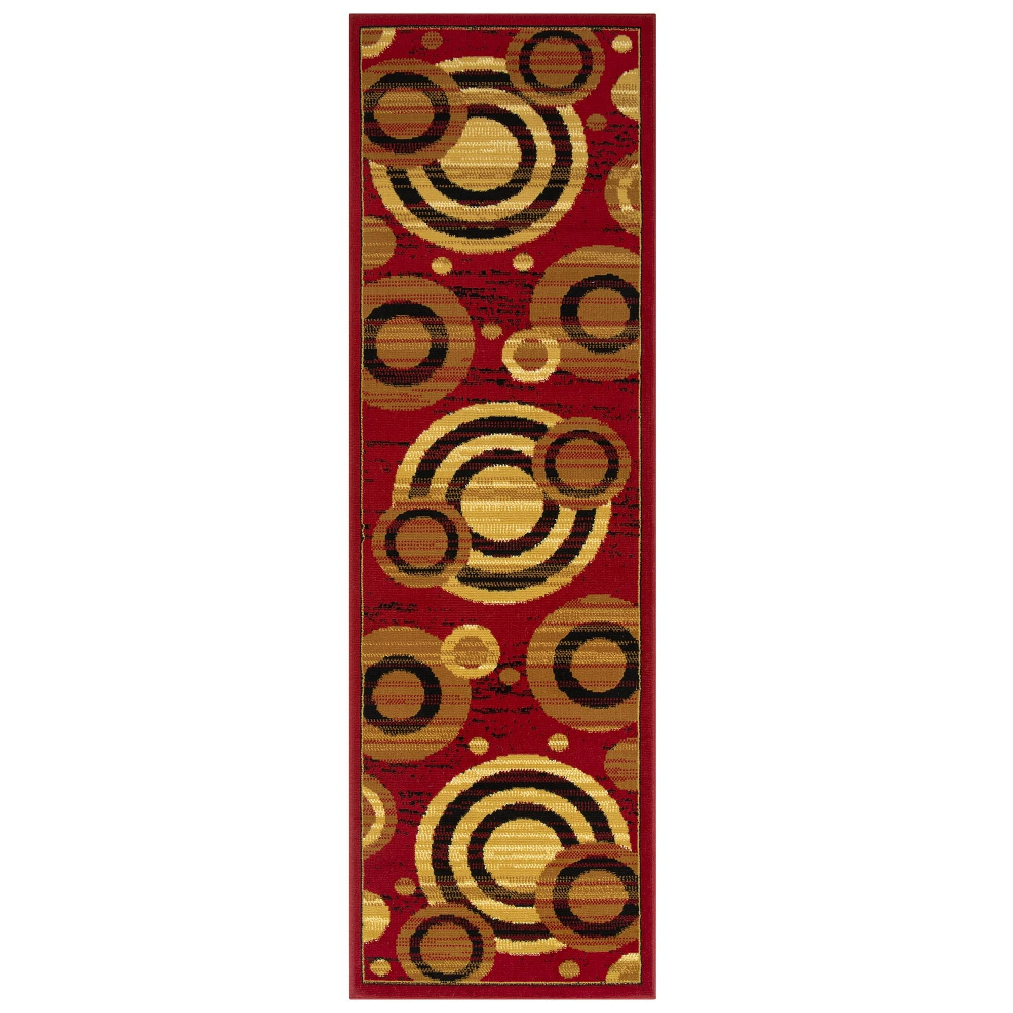 Modalfo - Alfombra Pasillo Kashan King Roja 66 X 430 Cm