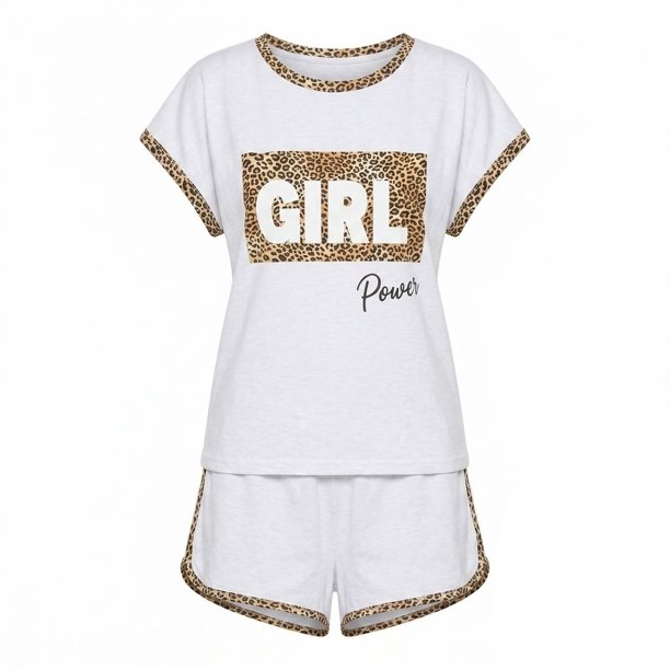 Pijama Algodón Leopardo GIRL POWER | Confianza y Estilo