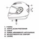 thumbnail image 4 of Casco de Moto Full Face BX107Bluetooht-M Silver, 4 of 5