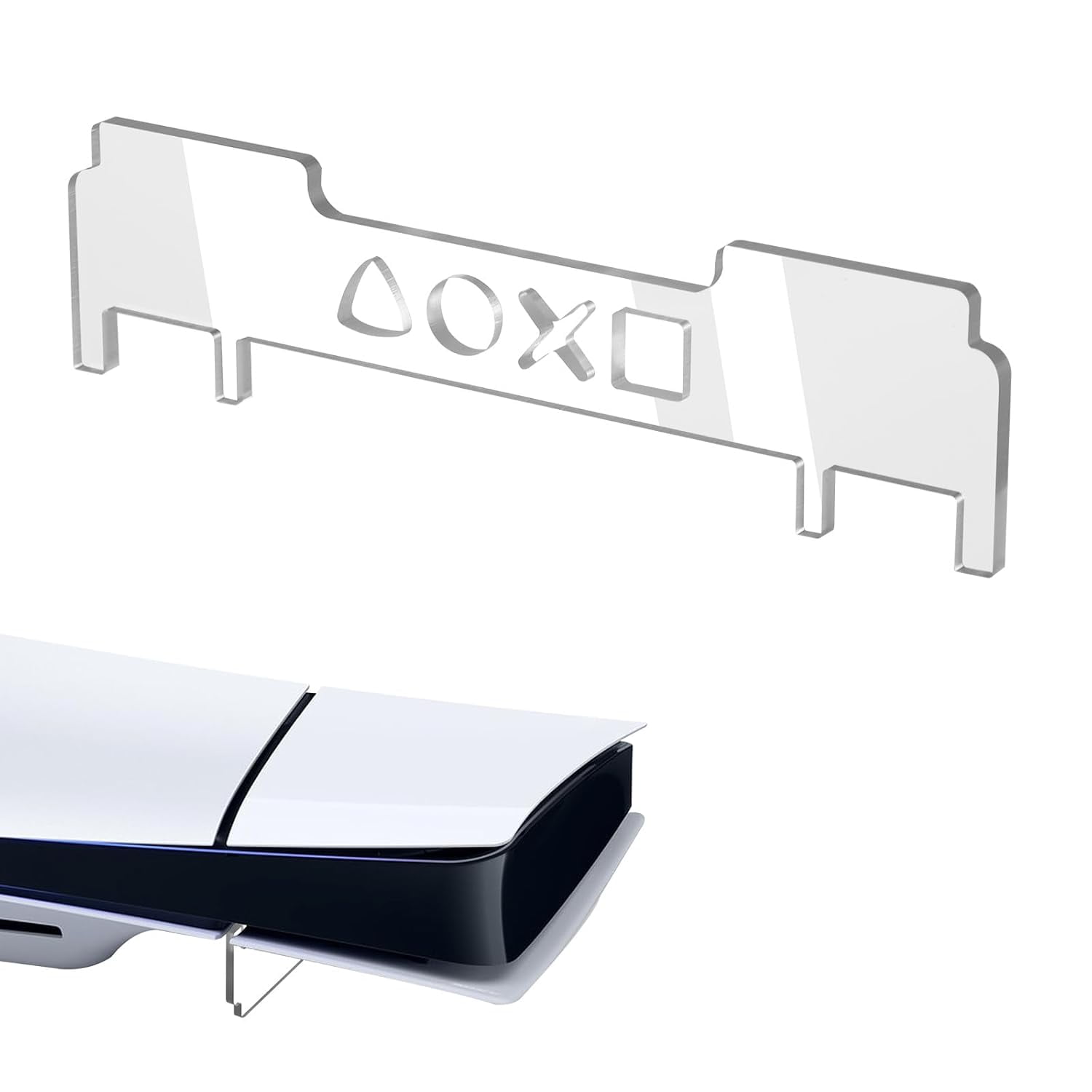 Genérico - Soporte Horizontal Para Consola Ps5 Slim, Soporte De Acrílico Transparente Para Ps 5 Soporte De Refrigeración Horizontal Accesorios Base Soporte De Refrigeración Para Consola De Juegos-transparente