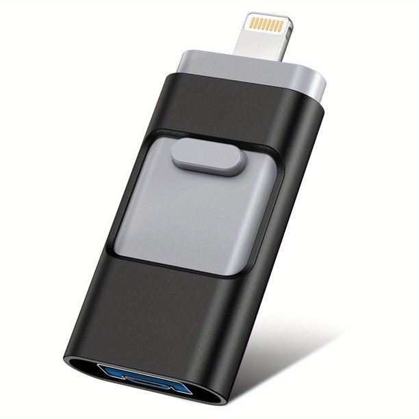 USB Flash Drives 128GB, 3 In 1 USB For IPhone Memory Thumb Stick Drive For IPhone IPad Android And Computer