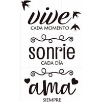 Rienda Libre Graphics - Frase Deco Sonríe Cada Día Vive Cada Instante No.3 Fr‑11024
