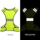 thumbnail image 3 of Chaleco reflectante de seguridad ajustable de alta visibilidad, talla universal, para bicicleta, motocicleta, ciclismo, correr y trotar (amarillo neón) (1 unidad), 3 of 5