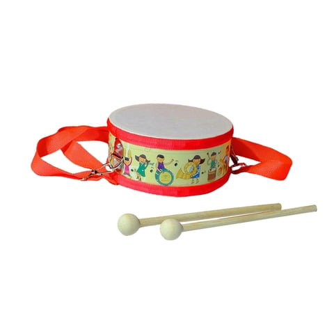 Magideal - Caja De Percusión Tambor Para Niños Instrumento De Percusión Batería De Juguete Set Musical De Doble Cara Con Correa Ajustable Adecuado Para Regalos Gente