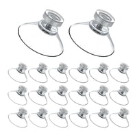 Magideal - 20X Ventosas Soporte De Succión, Fácil De Instalar, Impermeable Transparente Con Tuerca De Tornillo M4 Ventosas De Pvc Para Ventana De Coche De Cerámi