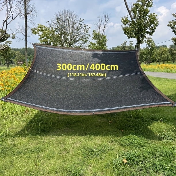 1pc Shade Cloth Garden Shade Mesh Net With Grommets Sun Shade Cover For Pergola, Patio Plants, Greenhouse, Chicken Coop, Outdoor With Grommets, UV-Resistant, Sun Net For Pergola, Plants Gardens, Patio