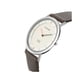 thumbnail image 2 of Reloj Titan Edge de cuarzo, delgado, resistente al agua, correa de cuero marrón, 2 of 5