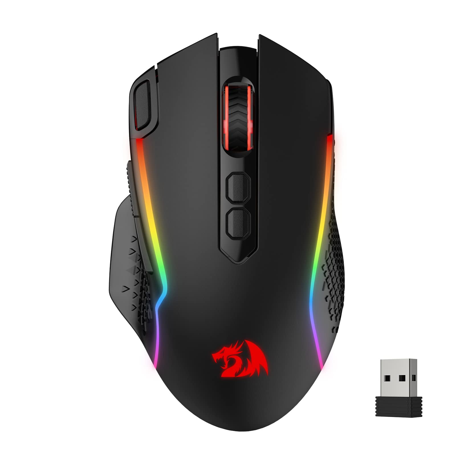 Redragon - Ratón Inalámbrico Para Juegos M810 Pro 10000 Dpi