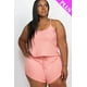 thumbnail image 4 of Conjunto de Top de Tirantes y Shorts en Tejido de Canalé de Talla Grande, 4 of 11