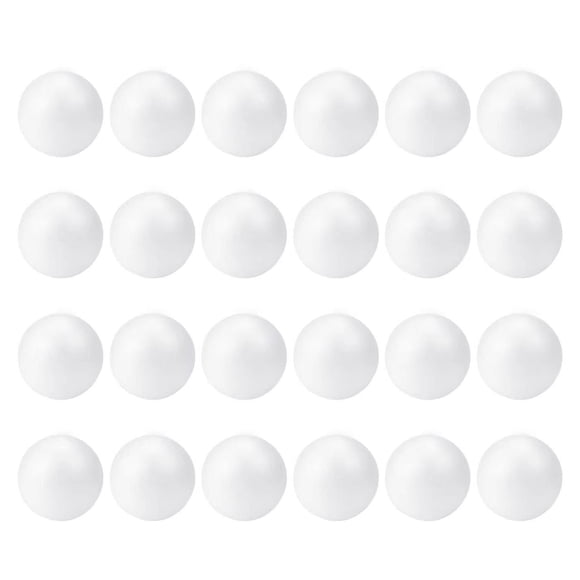 Bolas de espuma para manualidades TFARC FOAM 8 cm paquete de 24 blancas