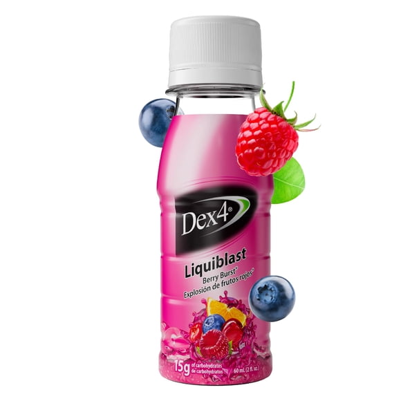 Glucosa Líquida Dex4 Liquiblast 60ml Sabor Berry Burst Paquete de 6