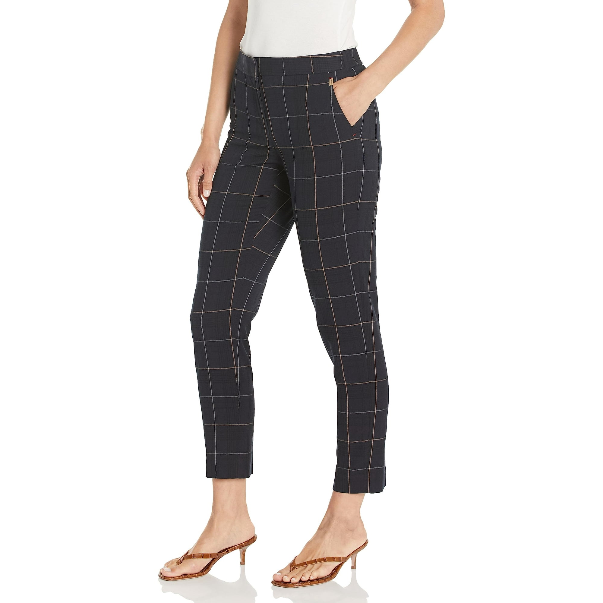 Pantalones Tommy Hilfiger Business Para Mujer, Talla Midnight/grey, 8