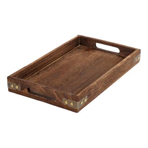 Bothyi - Bandeja De Madera Para Servir, Bandeja Para Comer Para El Desayuno En La Cama, Conveniente, Resistente, 40X28X4Cm
