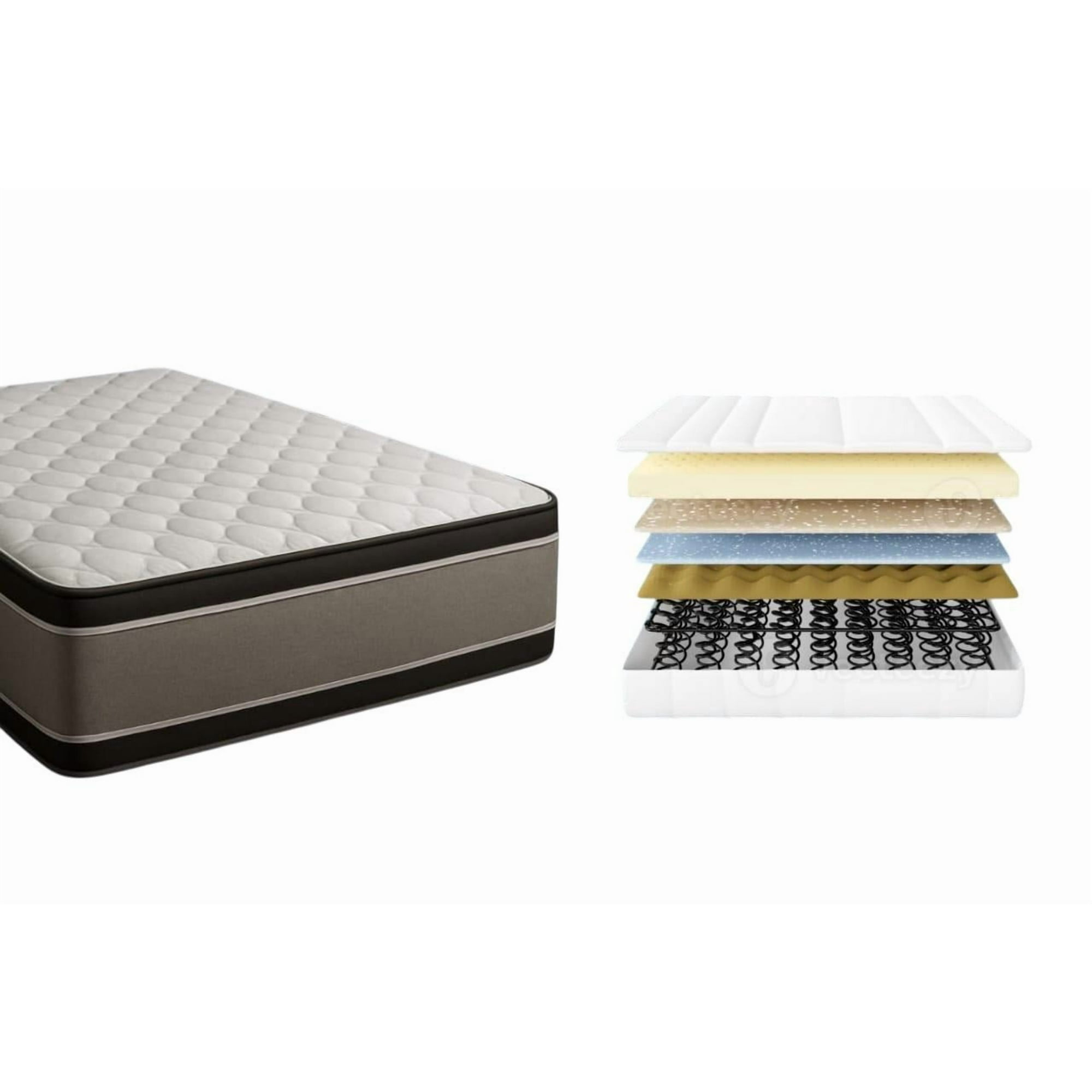 Vitelio - Colchon Plaza Y Media Doble Pilow 28cm