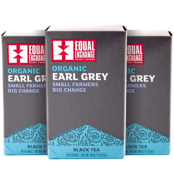 Té Earl Grey orgánico Equal Exchange, paquete de 60 bolsitas