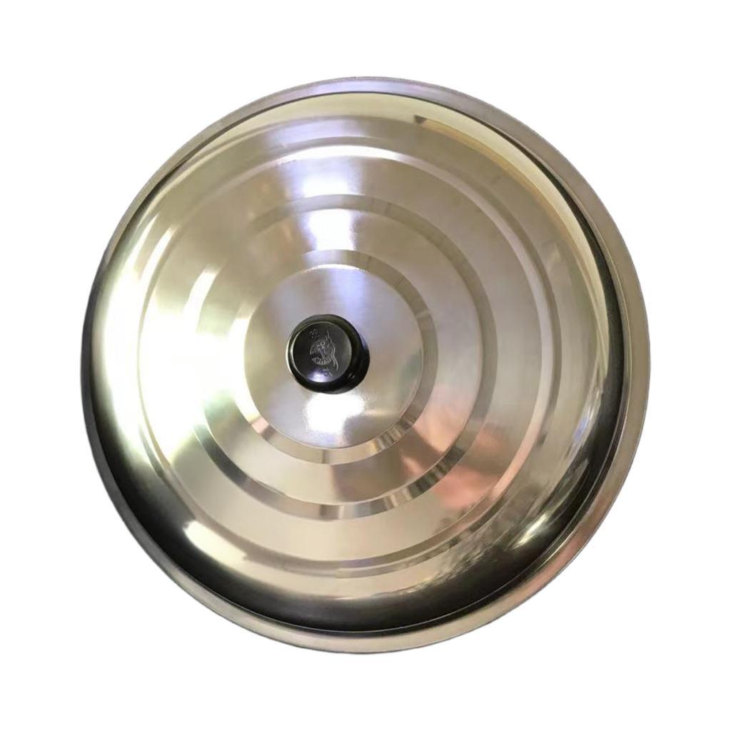 Bothyi - Tapa De Olla Honda De Acero Inoxidable, Tapa Redonda Para Wok, Para Regalo, Restaurante, Uso Doméstico, 38 Cm