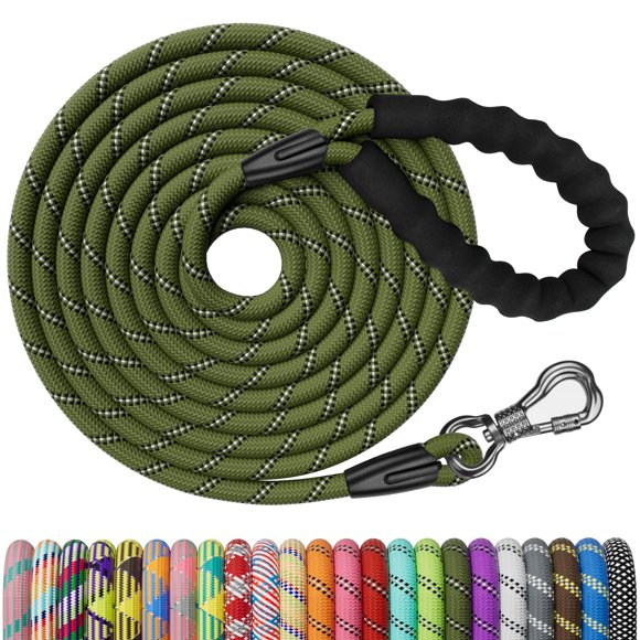 Correa para Perro NTR Resistente Grande de 9 m Reflectante con Asa Acolchada