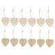 thumbnail image 2 of 12pcs Rebanadas De Madera De Navidad Colgantes Surtidos Navidad Bricolaje Bricolaje Ornamentos Amor Corazón Corazón, 2 of 5