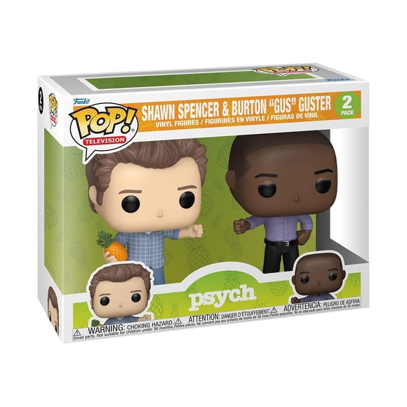 Figuras de vinilo Funko Pop Television Psych Shawn y Gus, paquete de 2