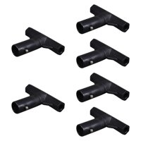 Magideal - 6 Tapas Para Postes De Trampolín, Cubiertas Para Tubos De Trampolín, Conectores Para Postes De Cama De Salto, Accesorios Estables Para Patio Exterior.