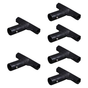 Magideal - 6 Tapas Para Postes De Trampolín, Cubiertas Para Tubos De Trampolín, Conectores Para Postes De Cama De Salto, Accesorios Estables Para Patio Exterior.